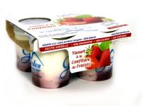 Yaourts confiture fraise x4
